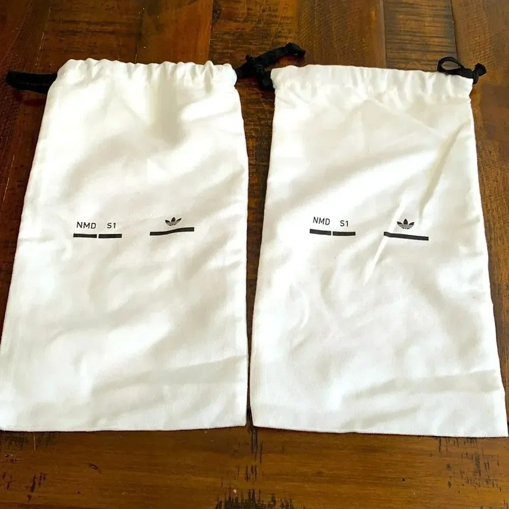 Pair of Empty Adidas NMD S1 Dust Bags - Replacement Storage Duster Bag